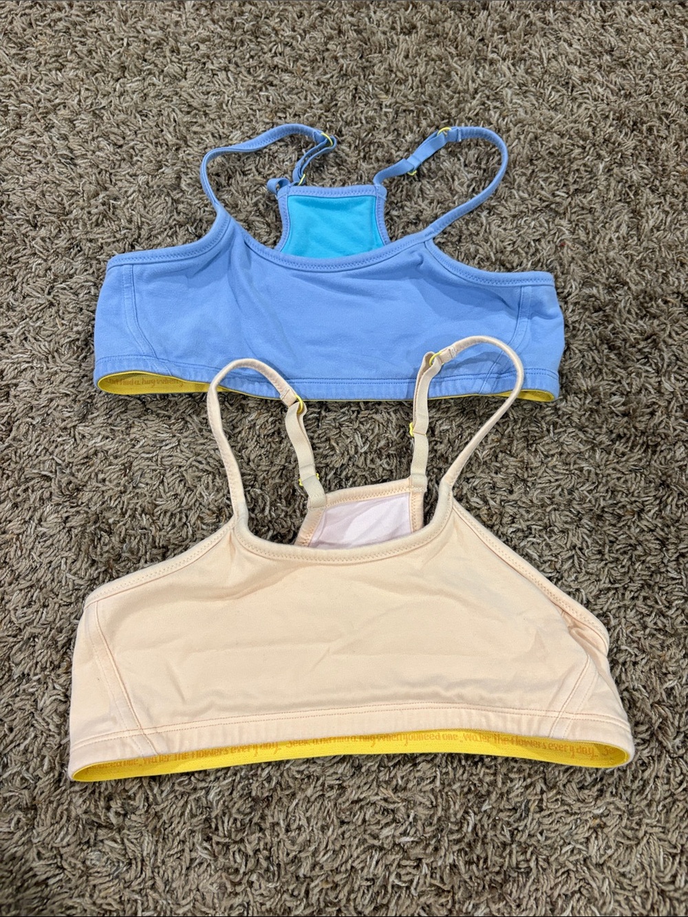 Yellowberry Girls Training Sports Bra Bundle Medium